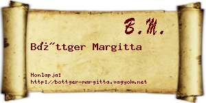 Böttger Margitta névjegykártya